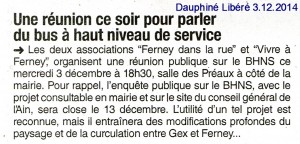 3.12.2014 Dauphiné Libéré